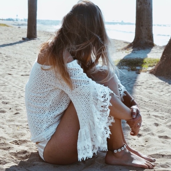Jen's Pirate Booty Tops - Jen’s Pirate Booty for Free People Crochet Chemical Lace Festival Top
